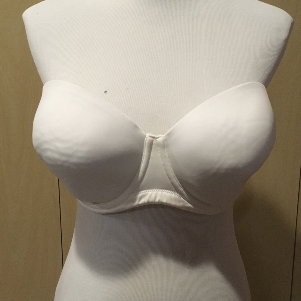 Cacique White Lightly Lined Multi Way Bra